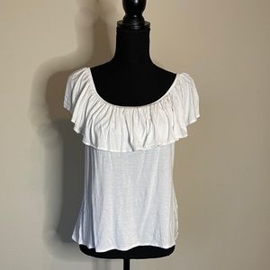 H&M: Off the Shoulders White Shirt